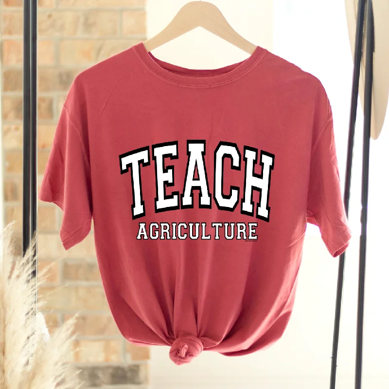 Big Varsity Teach Agriculture ComfortWash/ComfortColor T-Shirt (S-4XL) - Multiple Colors!