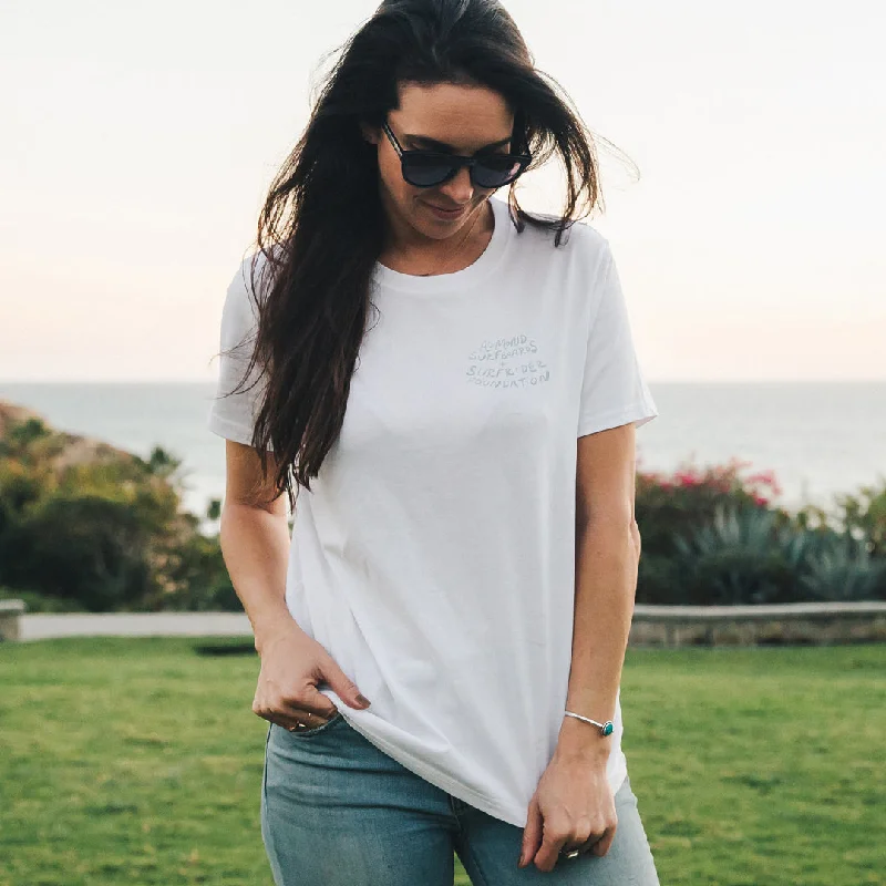 Almond x Surfrider Script Tee (Women's)