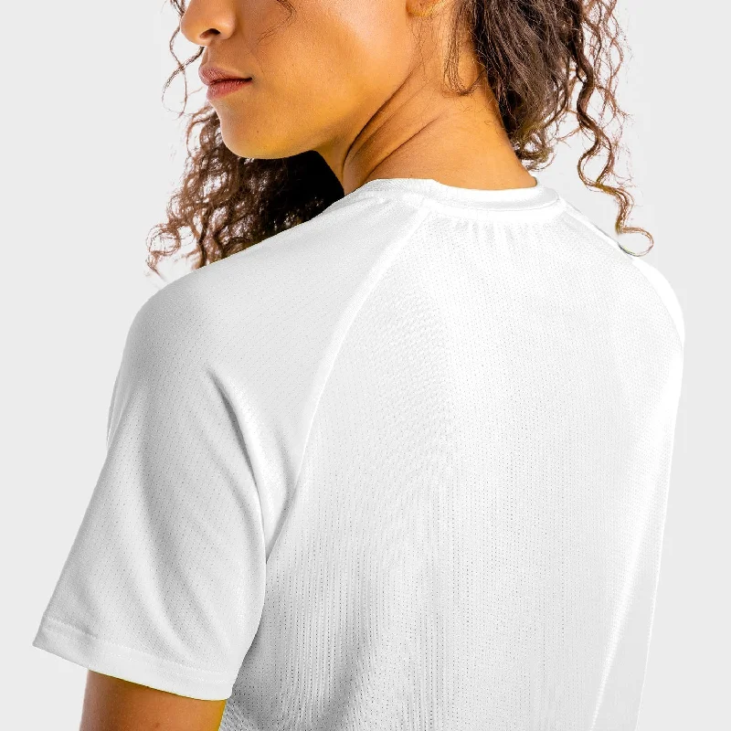 Core Mesh Tee - White