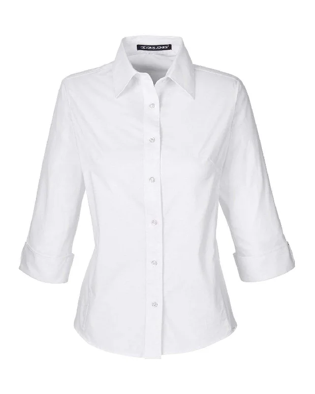 Devon & Jones -Women's Perfect Fit™ 3/4 Sleeve Stretch Poplin Blouse