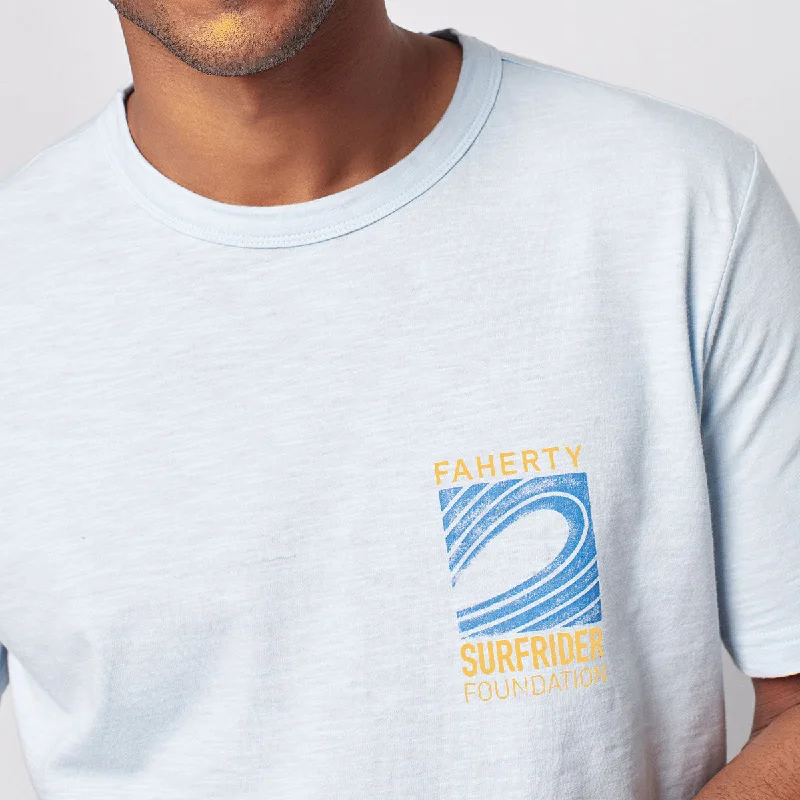 Faherty x Surfrider Tee (light blue)