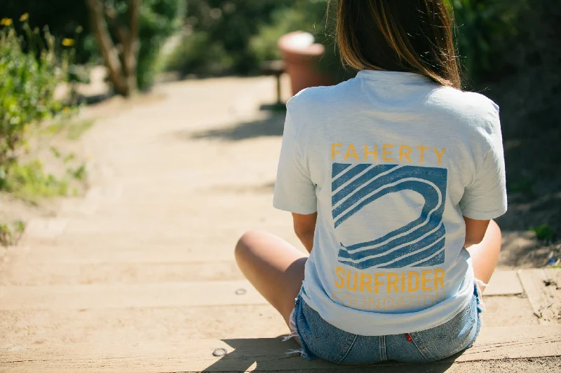 Faherty x Surfrider Tee (light blue)