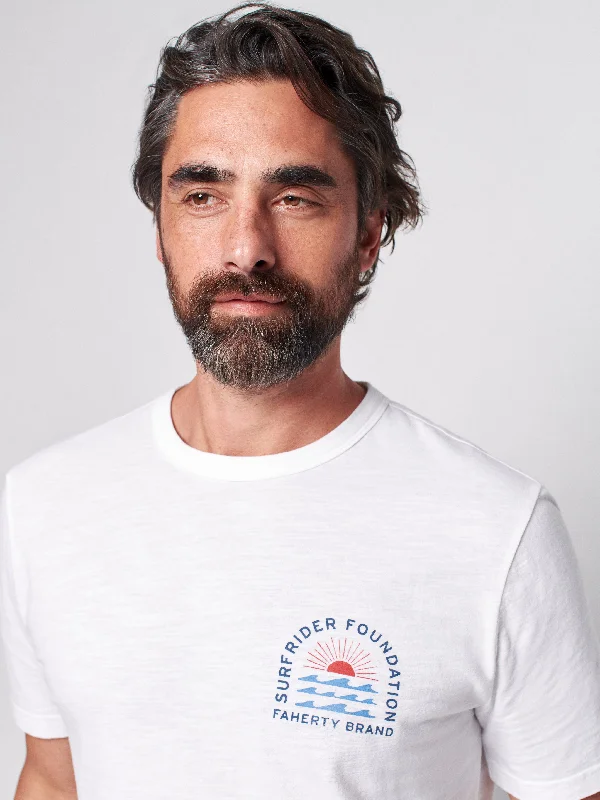 Faherty x Surfrider Tee (white)