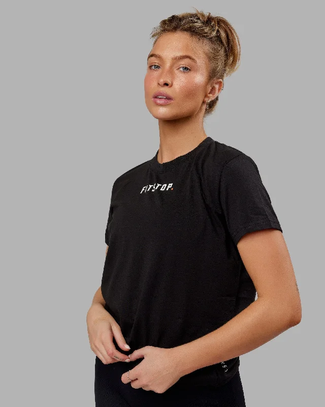 Fitstop Fast FLXCotton Tee - Black-White