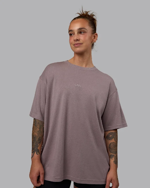 Go-To Modal Oversized Tee - Greyish Purple-Greyish Purple