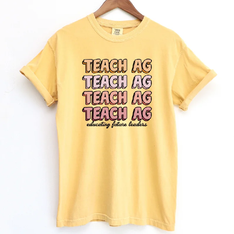 Groovy Educating Future Leaders Teach Ag ComfortWash/ComfortColor T-Shirt (S-4XL) - Multiple Colors!