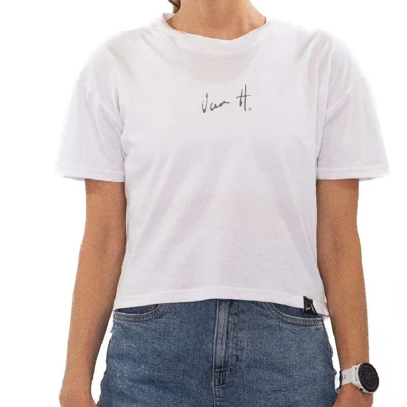 White Boxy Tee