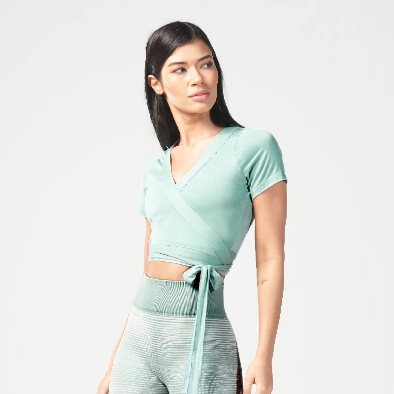 Infinity Ballerina Top - Green Surf