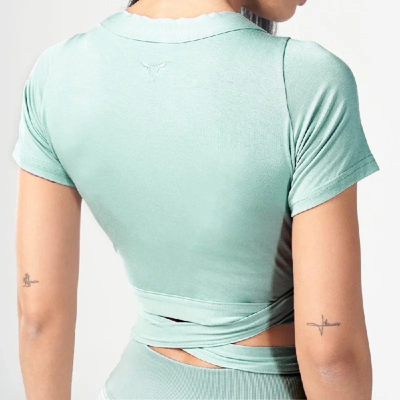 Infinity Ballerina Top - Green Surf