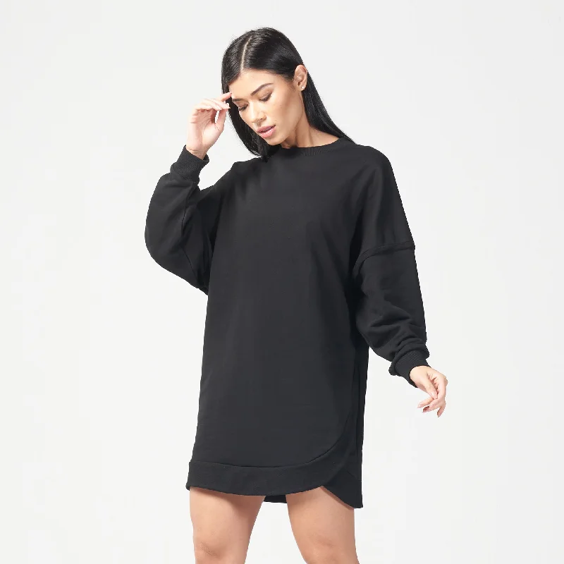 Infinity Relaxed Fit Dress - Black