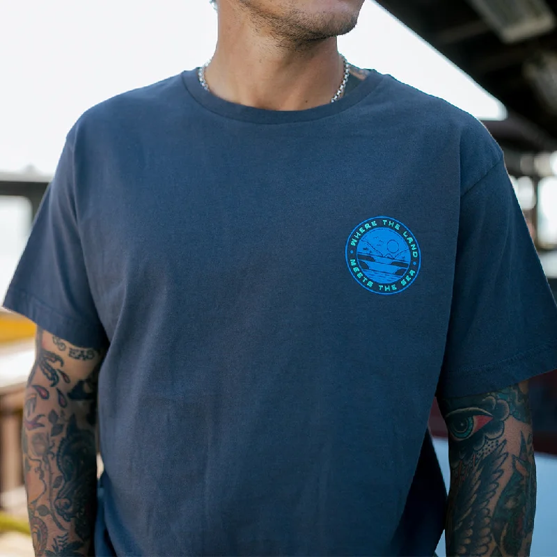 Land & Sea Tee - Charcoal