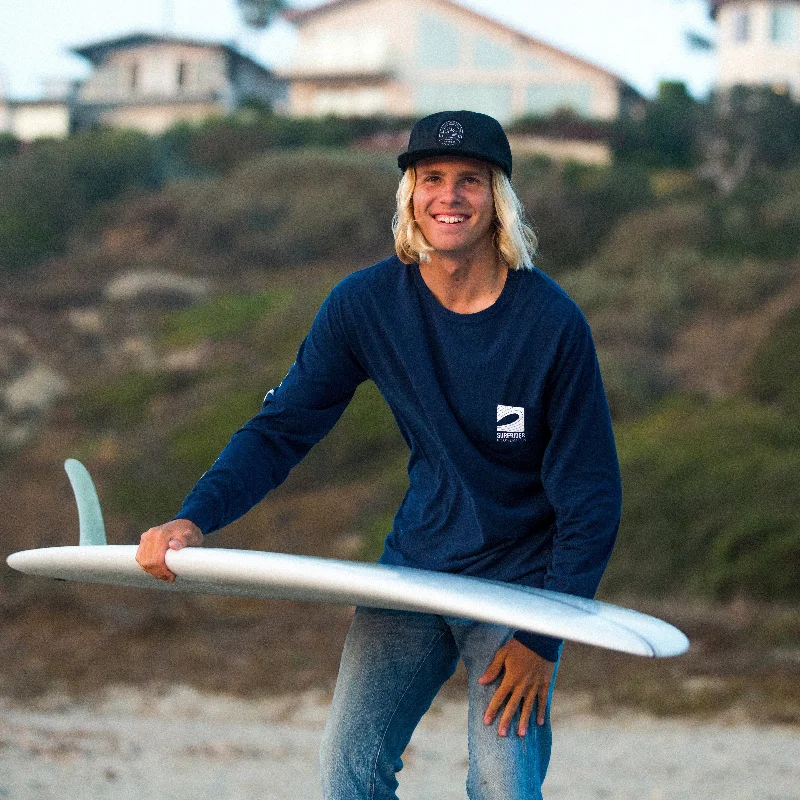 Logo Long Sleeve Shirt (Navy)