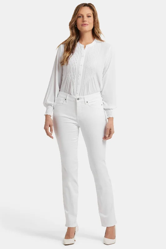 Marilyn Straight Jeans - Optic White