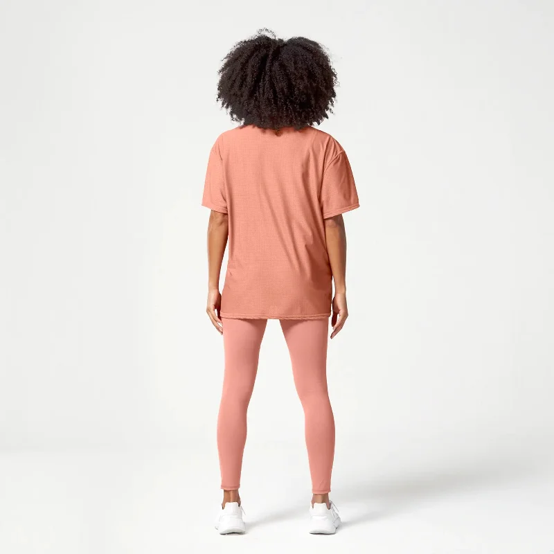 Mesh Reversible Tee - Light Mahogany