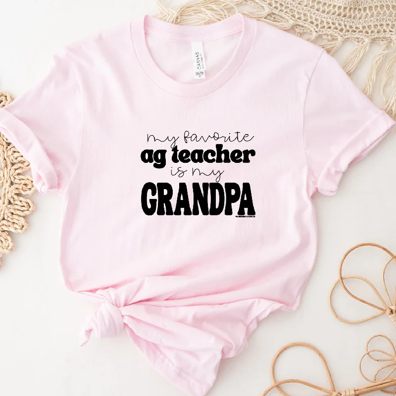 My Favorite Ag Teacher Is My Grandpa T-Shirt (XS-4XL) - Multiple Colors!