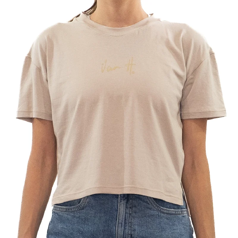 Sand Boxy Tee