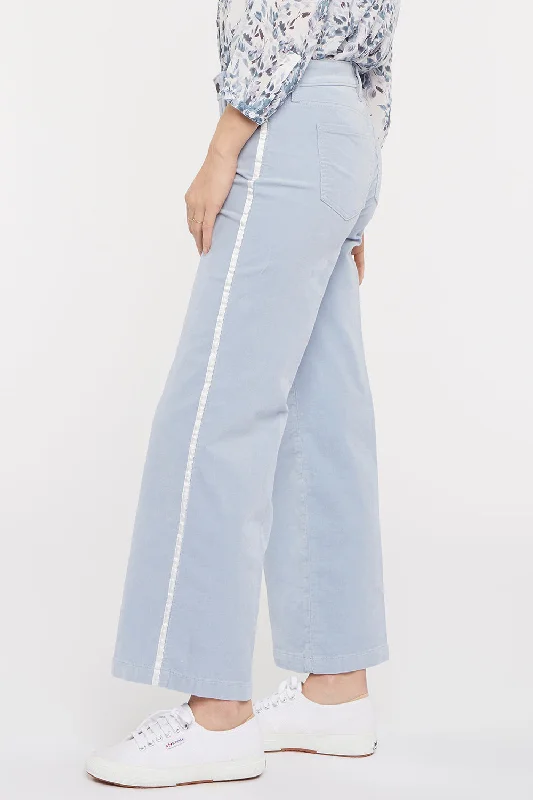 Teresa Wide Leg Ankle Pants - Arctic Ice