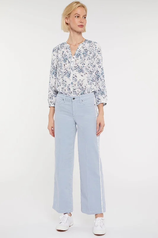 Teresa Wide Leg Ankle Pants - Arctic Ice