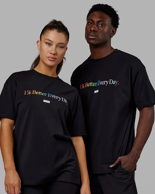 Unisex 1% Better FLXCotton Tee Oversize - Pride-Black