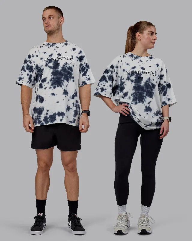 White-Black Tie Dye / XS