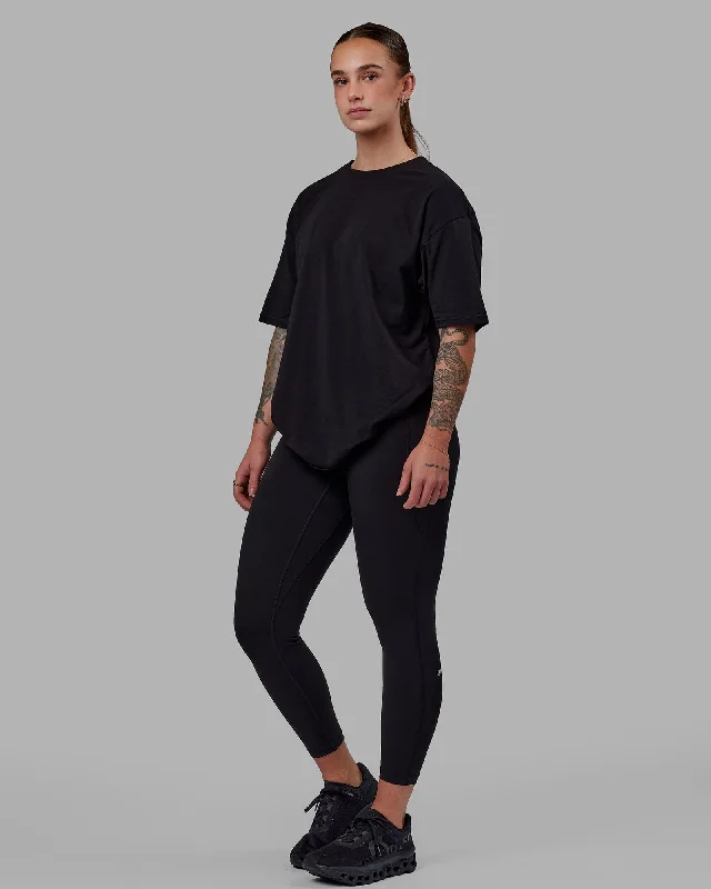 Unisex Love The Run FLXCotton Tee Oversize - Black-White