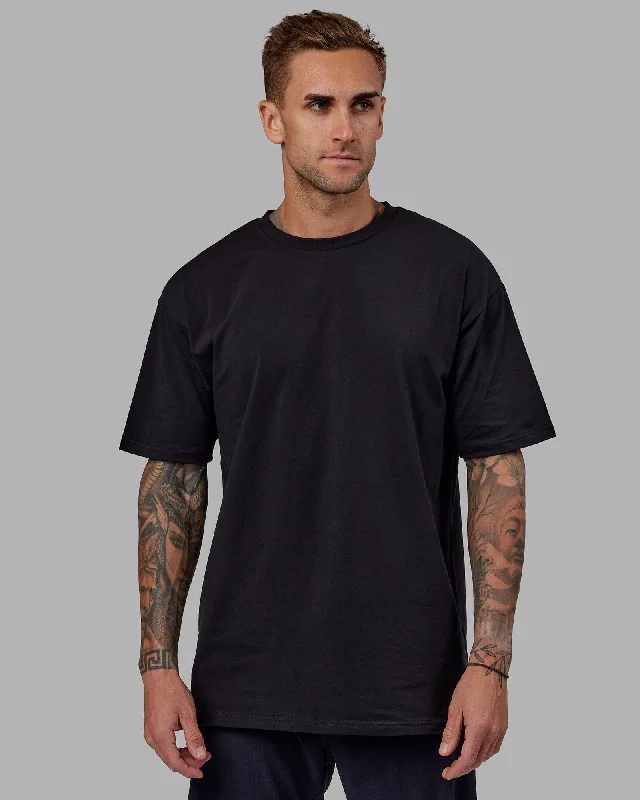 Unisex Love The Run FLXCotton Tee Oversize - Black-White