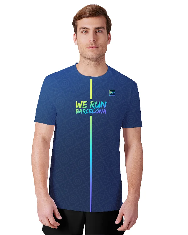 We Run Barcelona 2024 Unisex performance Tee - Blue