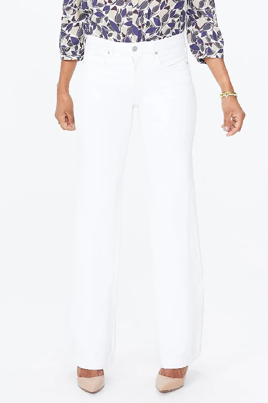 Wide Leg Trouser Jeans - Optic White