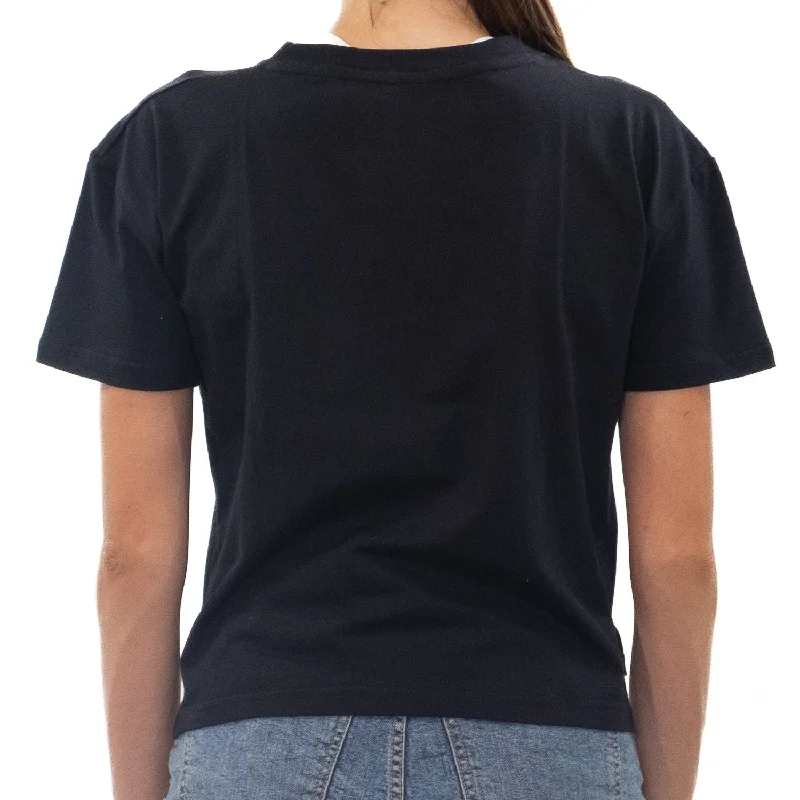 Women's Black Boxy Tee