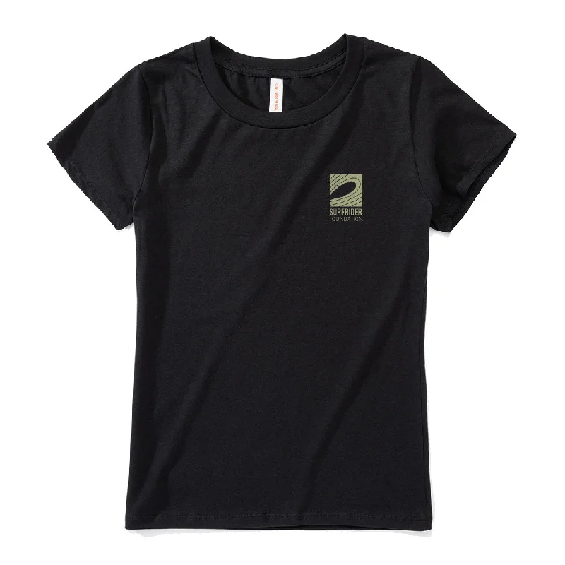 Womens Black Logo Tee