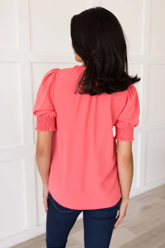 Back In Business Ruffle Blouse