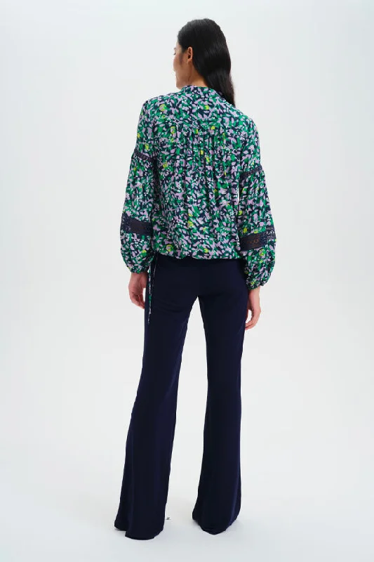 Ginny Blouse Print Flat Viscose Crepe