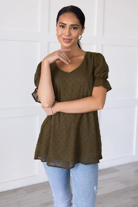 Eager Love Modest Blouse