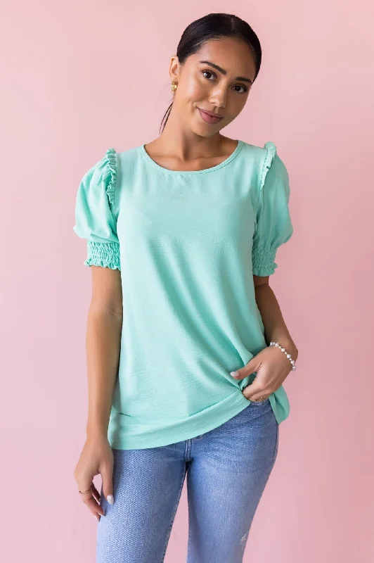 Feeling The Sunshine Puff Sleeve Blouse