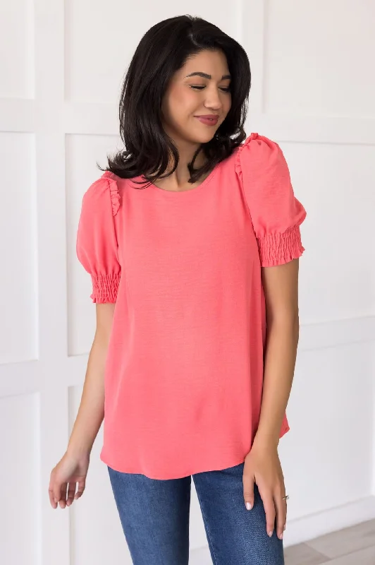 Feeling The Sunshine Puff Sleeve Blouse