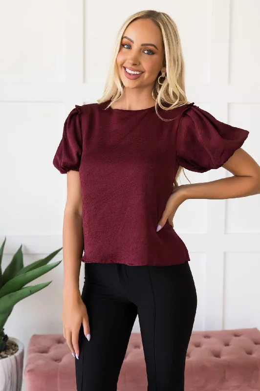 Joyous Puff Sleeve Blouse