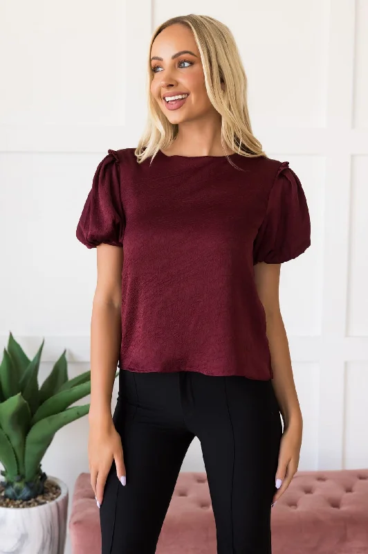 Joyous Puff Sleeve Blouse