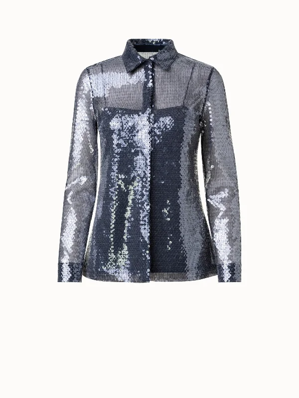 Liquid Sequins Blouse