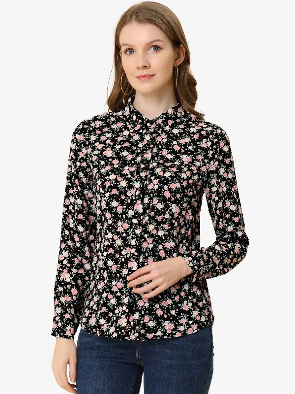 Black-Pink Floral / M