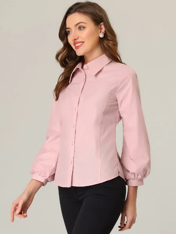 Work Top Bishop Long Sleeve Button Down Shirt