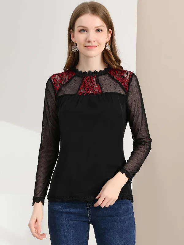 Black-Contrast Lace / XS