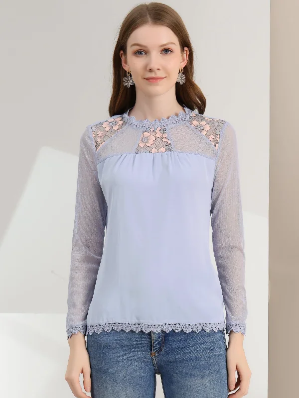 Blue-Contrast Lace / XL