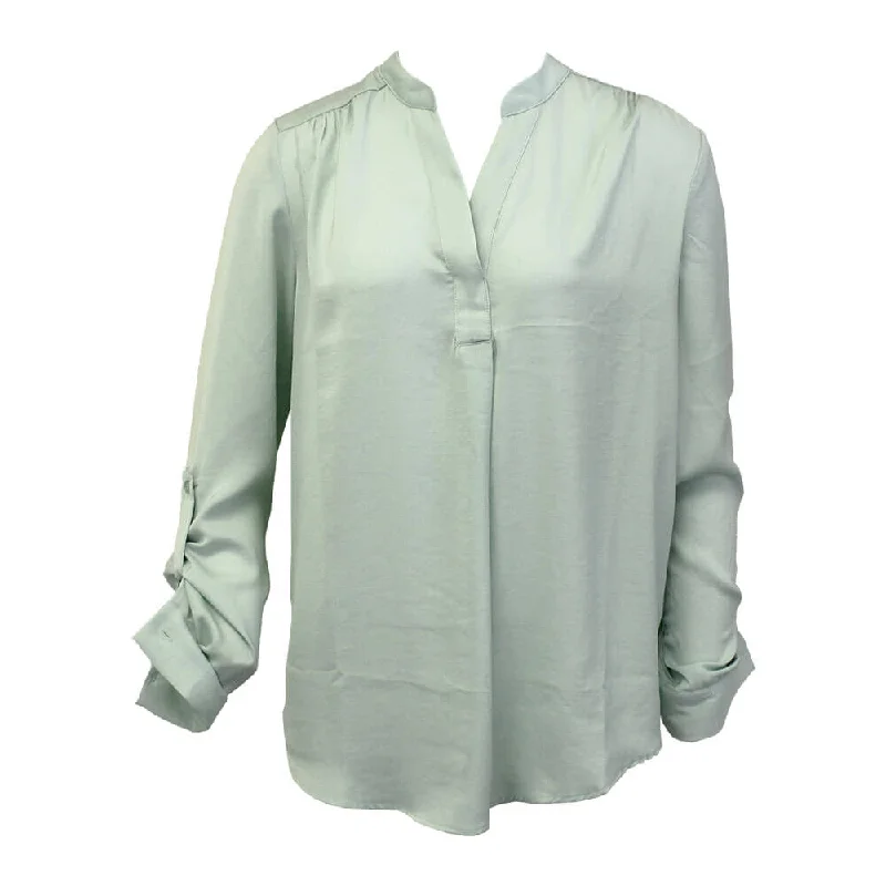 Renuar Airflow Long Sleeve Blouse - Fresh Mint