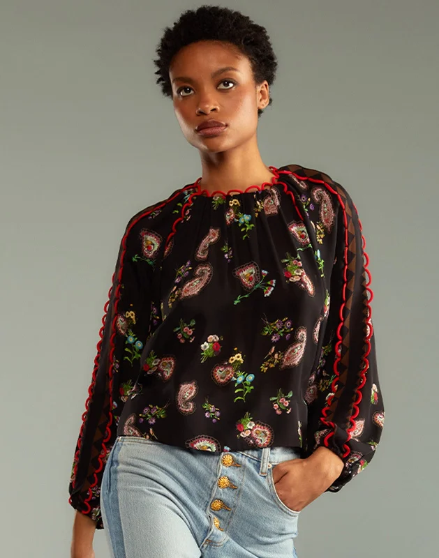 Midnight Garden Blouse