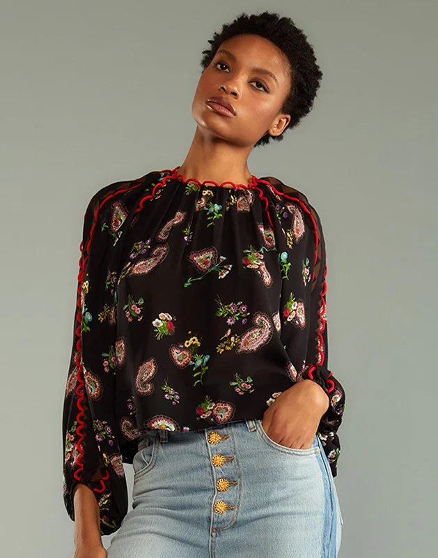 Midnight Garden Blouse