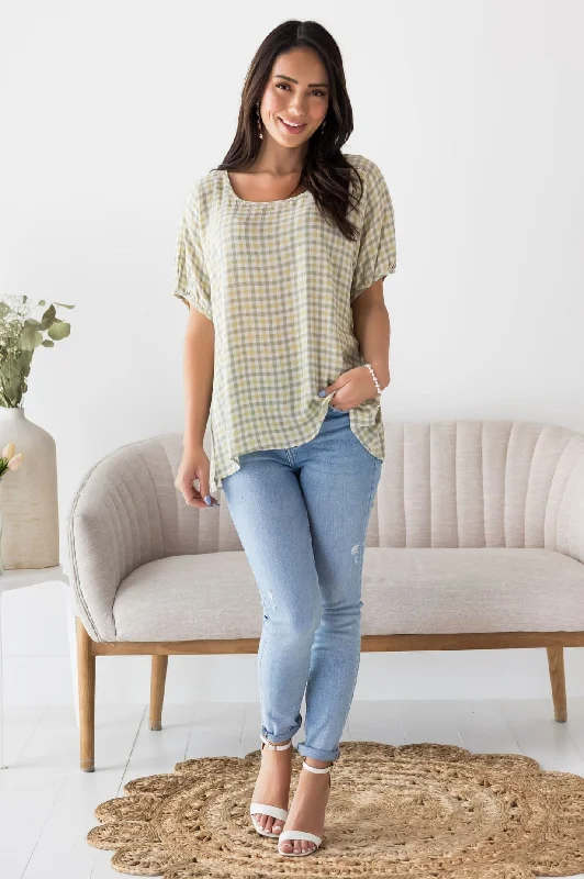 The Moment We Met Gingham Blouse