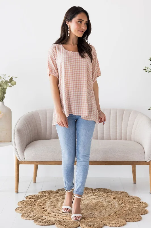 The Moment We Met Gingham Blouse