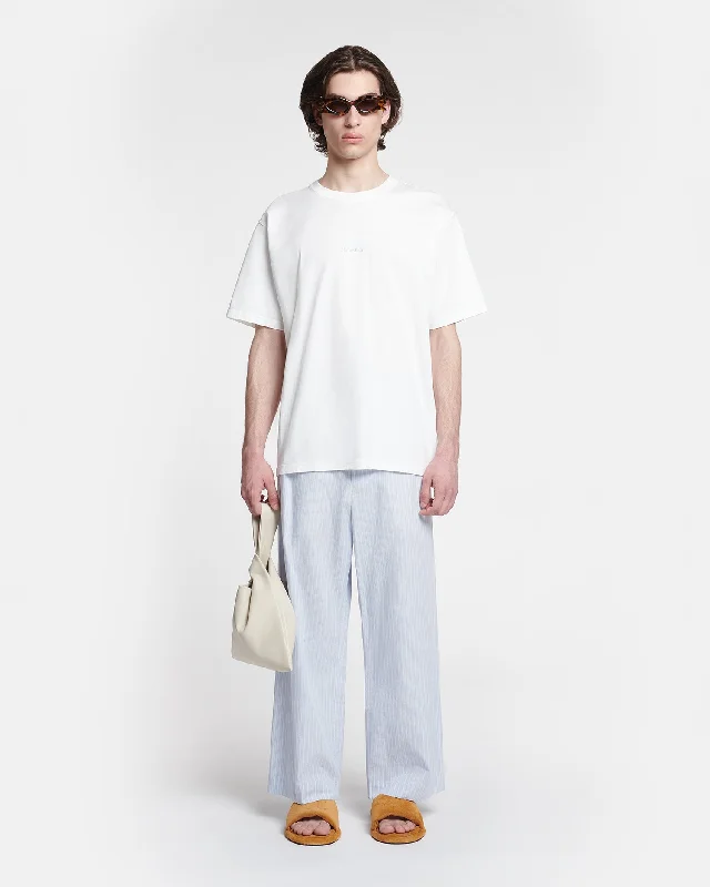 Reece - Embroidered Cotton-Jersey T-Shirt  - Off White