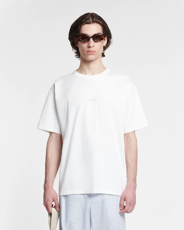 Reece - Embroidered Cotton-Jersey T-Shirt  - Off White