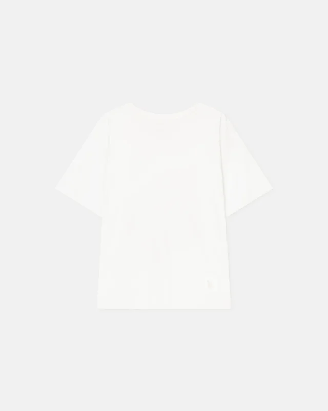 Wren - Embroidered Cotton-Jersey T-Shirt - Off White